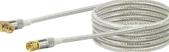 Schwaiger Tv Kabel & Stecker^KVCWHD50 5 Meter transparent gewinkeltes Satellitenkabel