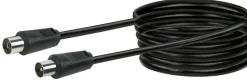Schwaiger Tv Kabel & Stecker^KVK275 7,5 Meter IEC schwarzes Antennen Anschlusskabel