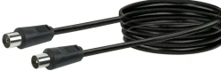 Schwaiger Tv Kabel & Stecker-KVK30 3 Meter IEC schwarzes Antennenkabel