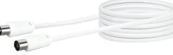 Schwaiger Tv Kabel & Stecker-KVK50 5 Meter IEC weißes Antennenkabel