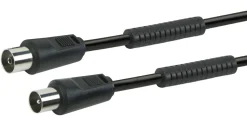 Schwaiger Tv Kabel & Stecker-KVKF15 90dB Schwarzes 1,5 Meter Antennekabel
