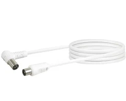 Schwaiger Tv Kabel & Stecker^KVKW15S 1,5 Meter weißes Winkelanschlusskabel