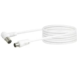 Schwaiger Tv Kabel & Stecker^KVKW100S 10 Meter weißes Winkelantennenkabel