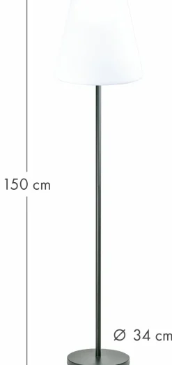 Schwaiger Campinglampen Aufladbar|Campinglampen Aufladbar-LED Solar Außenstehleuchte mit Bluetooth Lautsprecher