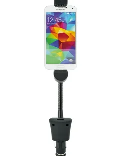 Schwaiger Chassiszubehör-LHSA300M Micro USB Schwanenhals Smartphone Halterung