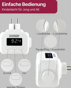 Schwaiger Radios-RAFM0100 Steckdosenradio