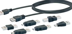 Schwaiger Tv Kabel & Stecker-USB 2.0 Anschlussset 7-teilig