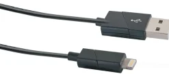Schwaiger Tv Kabel & Stecker-USB 2.0 Apple drehbares Ladekabel