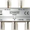 Schwaiger VTF7824 4-fach 8 dB kabelverteiler< Tv Kabel & Stecker