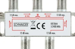 Schwaiger Tv Kabel & Stecker^VTF7844 4-fach 12 dB Kabelverteiler