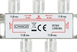 Schwaiger Tv Kabel & Stecker^VTF7844 4-fach 12 dB Kabelverteiler