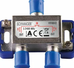 Schwaiger Tv Kabel & Stecker-VTF8842 2-fach 5 dB kabelverteiler