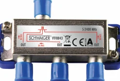 Schwaiger Tv Kabel & Stecker-VTF8843 3-fach 8 dB Verteiler