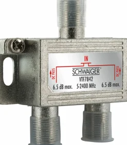 Schwaiger Tv Kabel & Stecker-VTF7842 2-fach 6,5 dB Verteiler