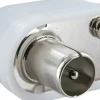 Schwaiger Tv Kabel & Stecker^weißer IEC-Winkelstecker