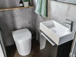 Markenlos Einbautoiletten-Separett Tiny Trenntoilette mit Urinschlauch