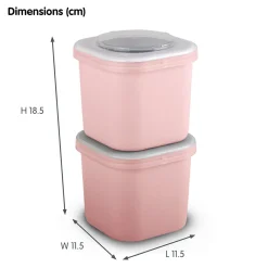 Sunware Sigma home Food to go Set vaon 2 Lunchboxen - Pink< Schüssel & Schalen