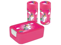 Sunware Schüssel & Schalen-Sigma home Food to go Unicorn Lunchbox mit Drinkbecher