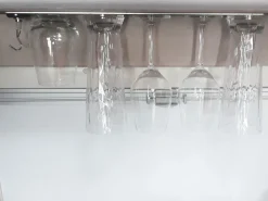 Silwy 50 cm schwarzes Metall-Leiste< Gläser