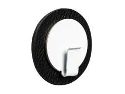 Silwy Küchenutensilien-Clever weißer Magnethaken inkl. schwarzes Metall-Nano-Gel-Pad