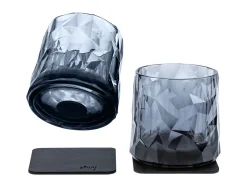 Silwy 2er Set Grau TUMBLER Hightech Magnet-Kunststoffgläser< Gläser