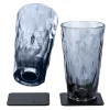 Silwy 2er Set grey Hightech Longdrink Magnet-Kunststoffgläser< Gläser