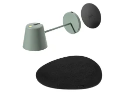 Silwy Portofino Magnet-Leuchte mit Platzset und Pad - Olive< Campinglampen Aufladbar|Campinglampen Aufladbar