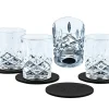 Silwy Set von 4 Magnet-Kristallgläser< Gläser