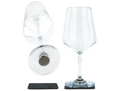 Silwy Gläser-Wein Classic Magnet-Kunststoffgläser - 2 Stück