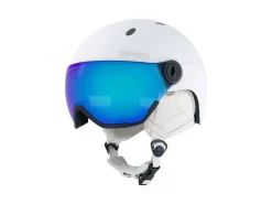 Sinner Skihelme-Titan Visor Unisex Skihelm - Matt White Blue