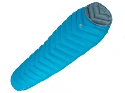 SirJoseph Sommerschlafsäcke|Daunenschlafsäcke-Attack II 400 Damen L170 Mumienschlafsack - Blue
