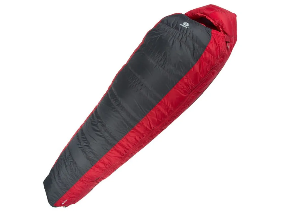 Markenlos Winterschlafsäcke|Daunenschlafsäcke-SirJoseph Himalaya Looping III 500 Mumienschlafsack – Red