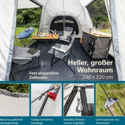 Skandika Familienzelte|Zelt 5 Personen-Bergen 5 Protect Kuppelzelt