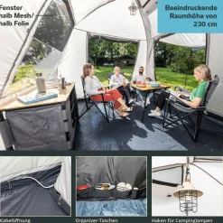 Skandika Familienzelte|Zelt 5 Personen-Bergen 5 Protect Kuppelzelt