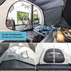 Skandika Familienzelte|Zelt 5 Personen-Bergen 5 Protect Kuppelzelt