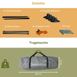 Skandika Bora 4,5 meter Windschutz< Windschutz