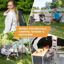 Skandika Faltstühle^Compact Campingstuhl - Black