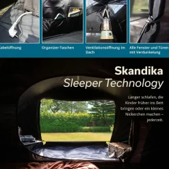 Skandika 4 Personen Kuppelzelte|Verdunkelungszelte-Dale 4 Sleeper Kuppelzelt