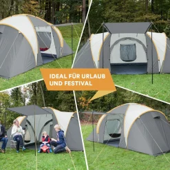 Skandika 6 Personen Kuppelzelte|Familienzelte-Daytona 6 Kuppelzelte
