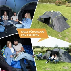 Skandika Daytona XXL Kuppelzelt< 6 Personen Kuppelzelte|Familienzelte