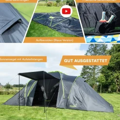 Skandika Daytona XXL Kuppelzelt< 6 Personen Kuppelzelte|Familienzelte