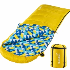 Skandika Sommerschlafsäcke|Mumienschlafsäcke^Dundee Flanell RV links Gelber Schlafsack