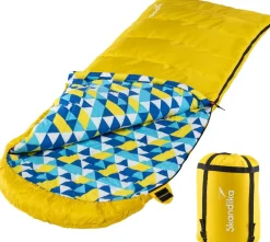 Skandika Dundee Flanell RV rechts gelber Schlafsack< Sommerschlafsäcke|Mumienschlafsäcke
