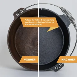 Skandika Grill Zubehör|Grill Zubehör^Dutch Oven Gusseisen Pflegepaste