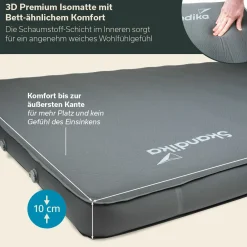 Skandika Selbstaufblasende Schlafmatten-Easy 3D Premium Double selbstaufblasend