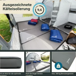 Skandika Selbstaufblasende Schlafmatten-Easy 3D Premium Double selbstaufblasend