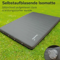 Skandika Selbstaufblasende Schlafmatten-Easy 3D Premium Double selbstaufblasend