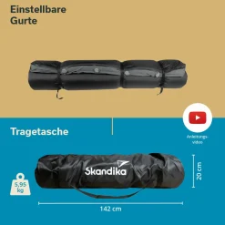 Skandika Selbstaufblasende Schlafmatten-Easy 3D Premium Double selbstaufblasend