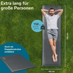 Skandika Selbstaufblasende Schlafmatten-Easy Single selbstaufblasend Schlafmatte