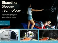 Skandika Verdunkelungszelte|Zelt 3 Personen^Egersund 3 Sleeper Protect Tunnelzelt